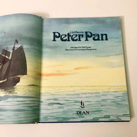 Vtg 1985  Peter Pan J M Barrie Dean Hardcover Book Neil Grant - Picture 8 of 16